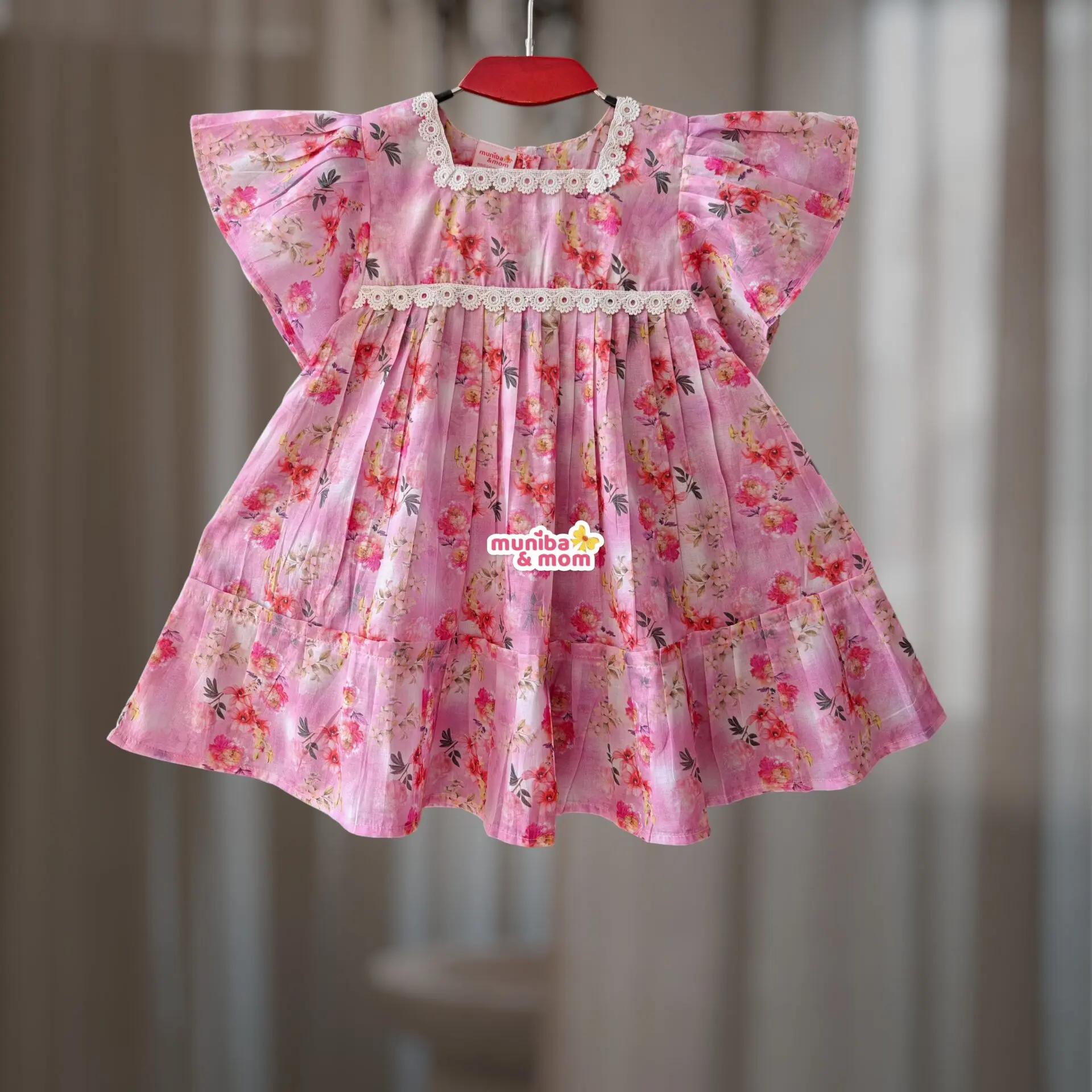 Pink Pure Cotton Frock PC192T2
