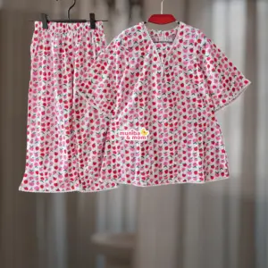 Red apple premium cotton kamiz-set L3M8