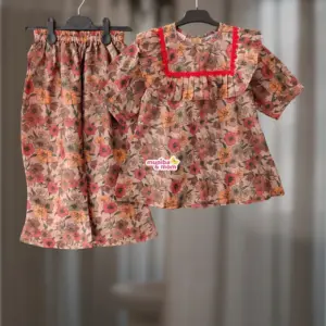  Cream Biscuit Pure Cotton Top Set PC195T1