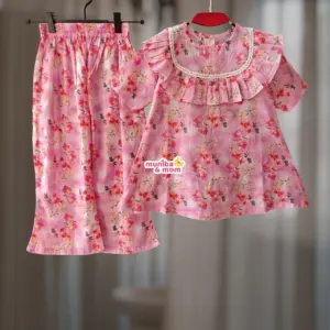  Pink Pure Cotton Top Set PC192T1