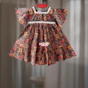  Black Joba Pure Cotton Frock PC193T1