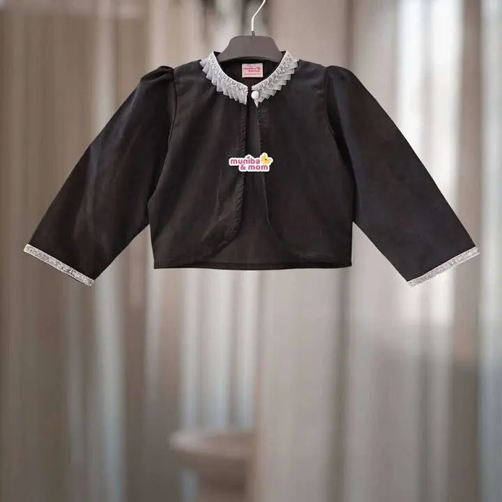 Black Winter Koti/Bolero (Corduroy Cotton) CD2T2