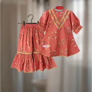 Burnt Orrange Top-pant set (CH1T1)