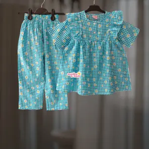 Sky Daisy Premium Cotton Top-Set M7T3